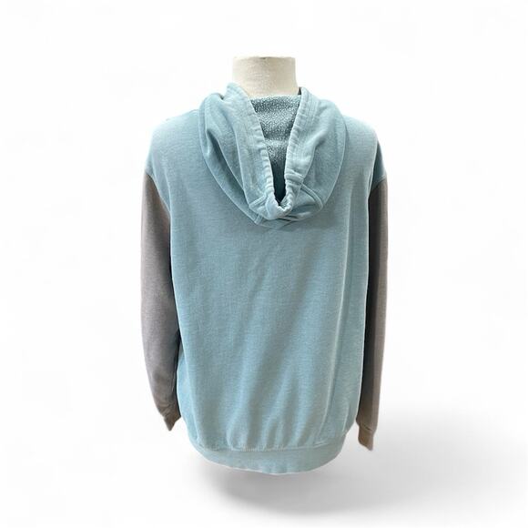 Hurley Men’s Medium Front Zip Colorblock Hooded Jacket Hoodie Split Pocket - Picture 2 of 16